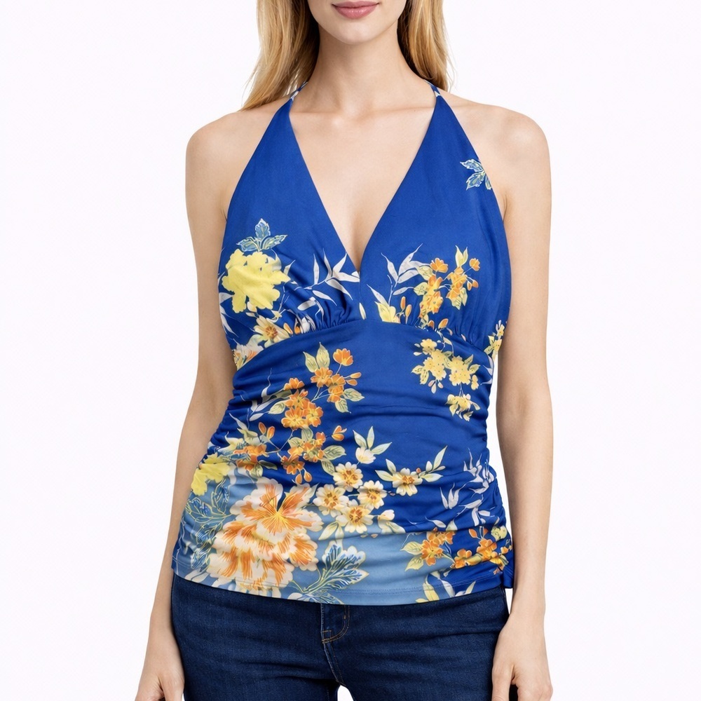 Guess Blue Floral Camisole Top